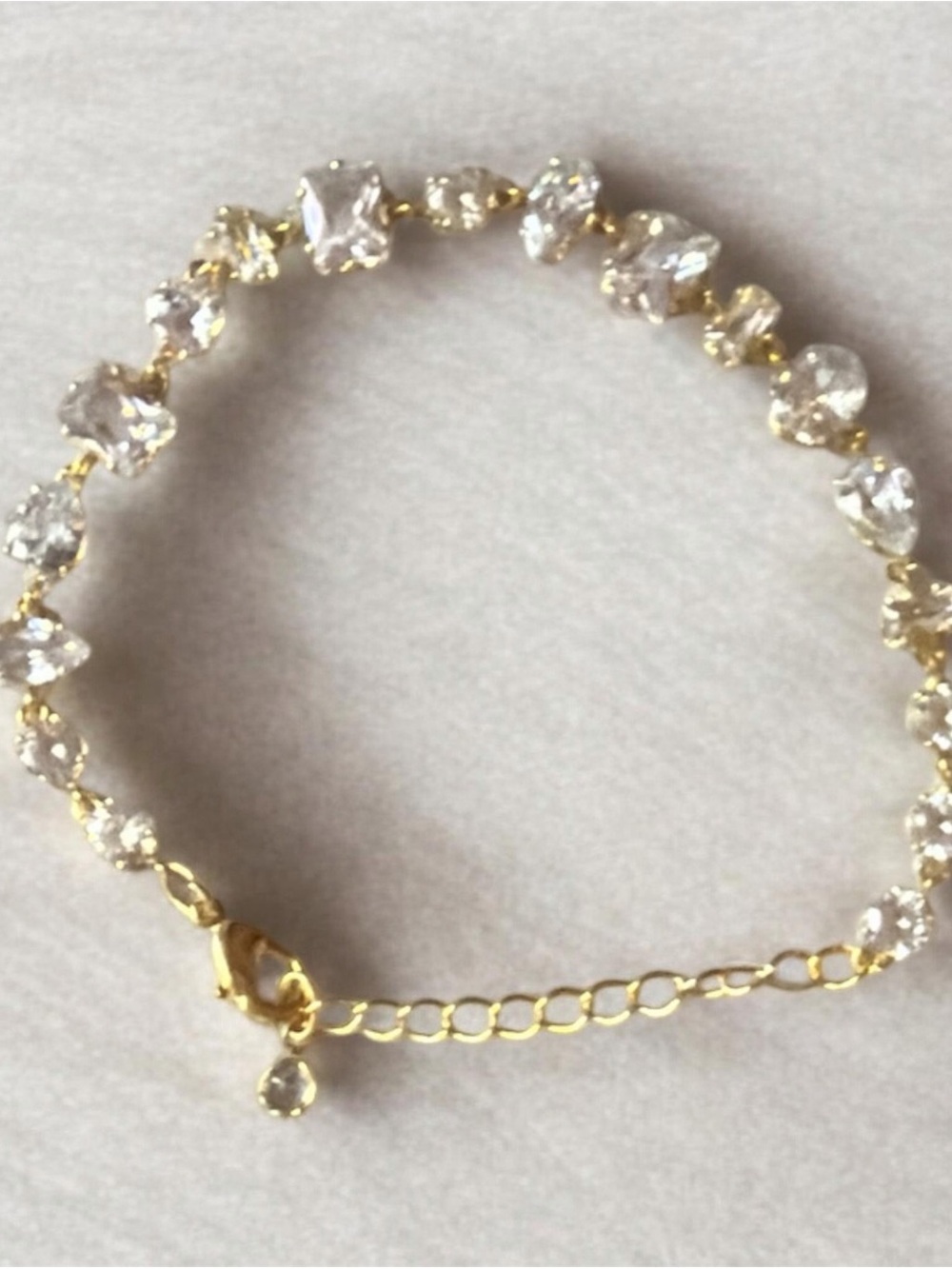 Gold Crystal Bracelet - Women's Jewelry
